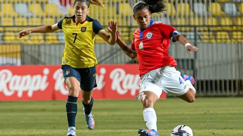 Francisca Lara anotó el tercer tanto de La Roja ante Ecuador en el duelo jugado en el Sausalito de Viña del Mar.