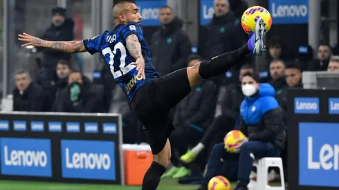 Arturo Vidal dio el centro del descuento del Inter, pero el VAR lo dejó con las ganas de celebrar