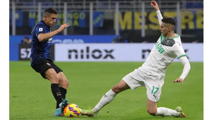 Alexis Sánchez fue titular y jugó todo el partido ante el Sassuolo