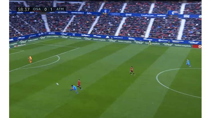 La tremenda definición de Luis Suárez para el segundo gol del Atlético.