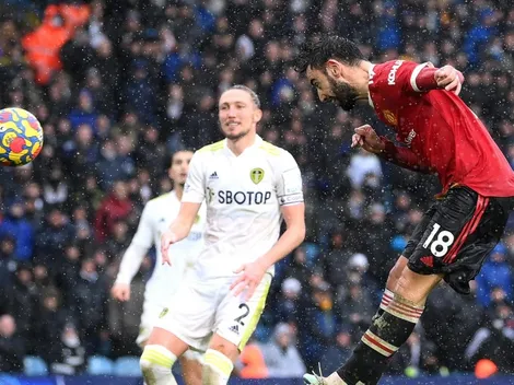 Manchester United gana a Leeds con una genialidad de Bruno