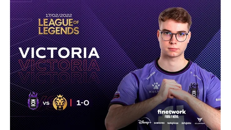 KOI quedó con un marcador de 6-6 en la competición