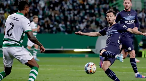 Bernardo Silva marcó un golazo de zurda ante el Sporting