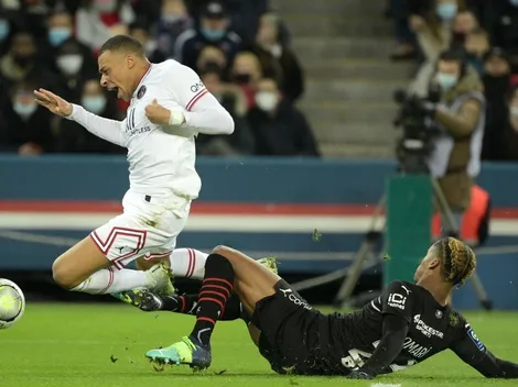 Molestia de la barra PSG en el último partido ante Rennes