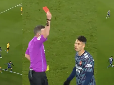 Insólita expulsión de Gabriel Martinelli en victoria del Arsenal