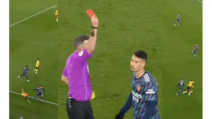 El ariete brasileño dejó al Arsenal con un hombre menos después de golpear a dos rivales en la misma jugada, y ambas infracciones fueron sancionadas.