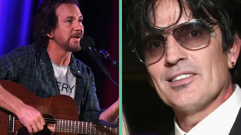 Eddie Vedder de Pearl Jam y Tommy Lee de Mötley Crüe.