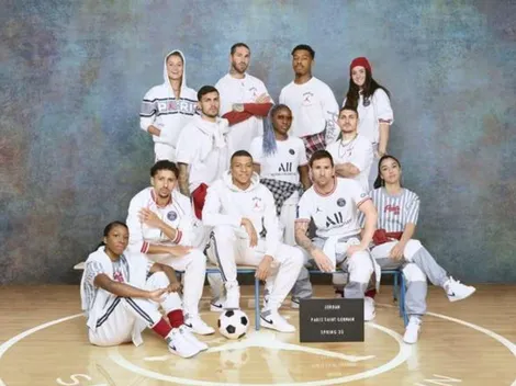 Messi modela la cuarta camiseta del PSG inspirada en MJ