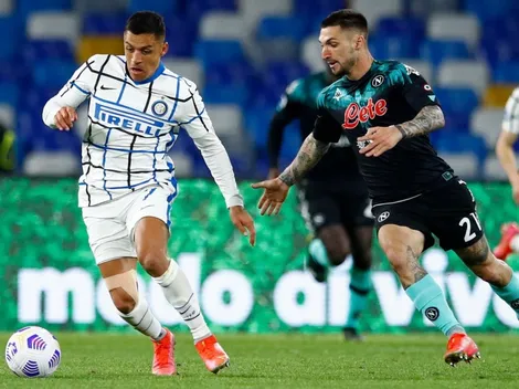 Horario: el Inter de Sánchez y Vidal se enfrenta a Napoli en duelo clave