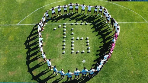 Los jugadores realizaron este homenaje antes de su entrenamiento.