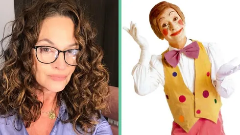 Catalina Guerra junto a su padre Jorge Guerra, el intérprete de Pin-Pon.