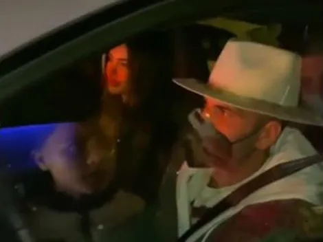 La reacción de Dani Alves a los piropos de un aficionado a su esposa