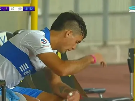 Rabieta de Saavedra al ser reemplazado: botellazo y venda vuela