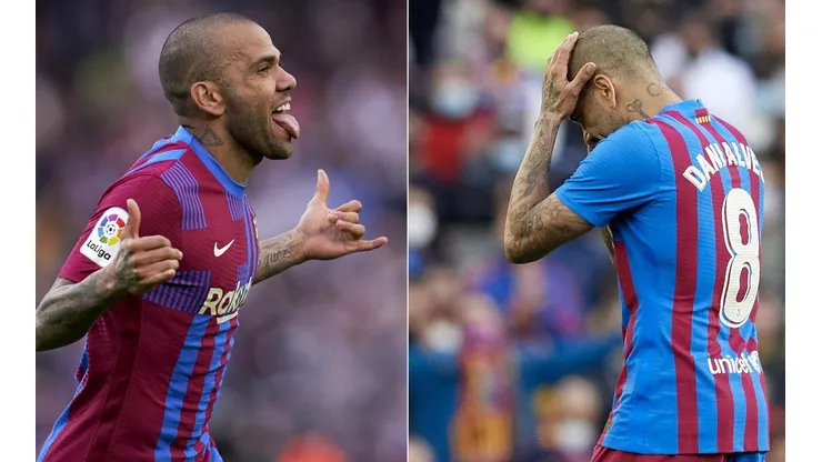Dani Alves tuvo una tarde de dulce y agraz en el Camp Nou
