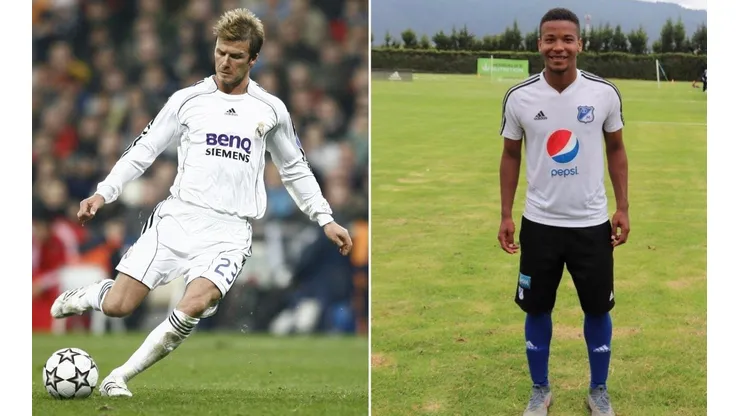 David Beckham fue fuente de inspiración para los padres del futbolista colombiano.