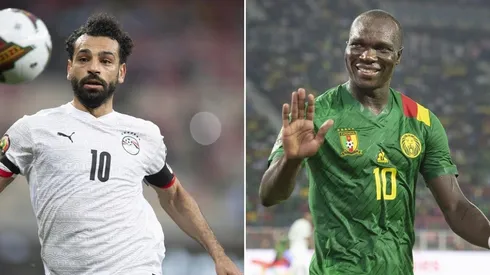 El delantero camerunés calentó la previa del partido por semifinales de la AFCON.