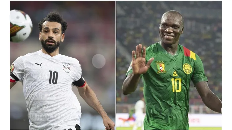 El delantero camerunés calentó la previa del partido por semifinales de la AFCON.