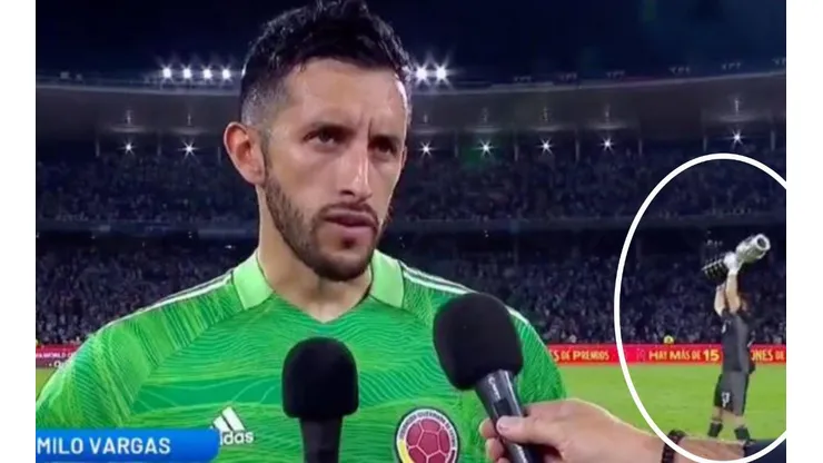 Dibu Martínez celebrando con la Copa América