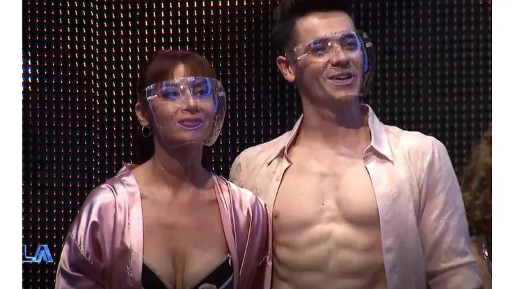 Kathy Contreras y Diego Espinoza en Aquí se Baila.