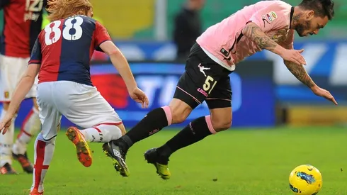 Mauricio Pinilla dejó algunas cuentas pendientes con el ex presidente de Palermo Mauricio Zamperini