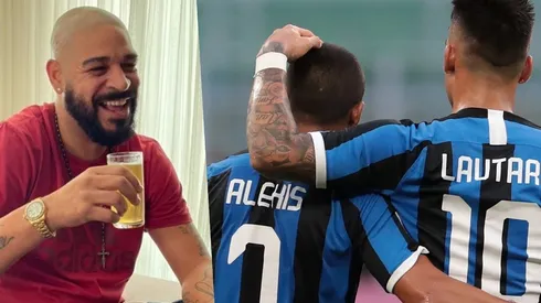 Adriano está con toda la fe en Alexis Sánchez y Lautaro Martínez para el derby entre Inter y Milan