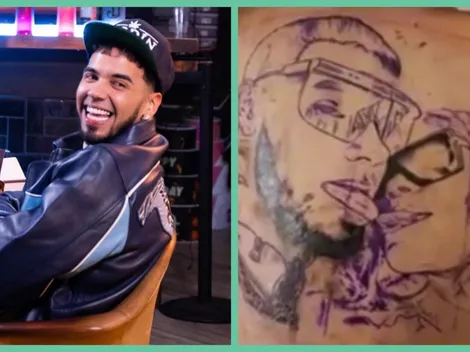 Anuel llora de dolor intentando borrar tatuaje con Karol G