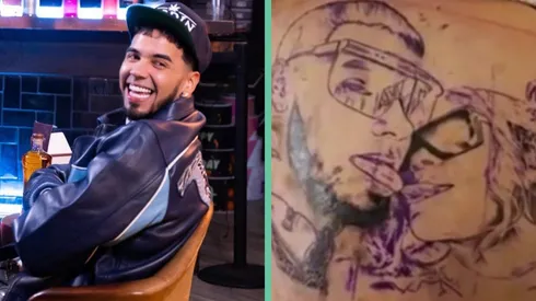 Anuel y el tatuaje con Karol G que tenía en la espalda.