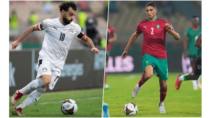 Mohamed Salah y Achraf Hakimi se verán las caras en el Egipto vs. Marrueco por cuartos de final de la Copa Africana de Naciones.