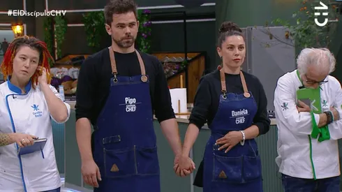 Pipo Gormaz y Daniela Aránguiz en la hora de la verdad para El Discípulo del Chef.