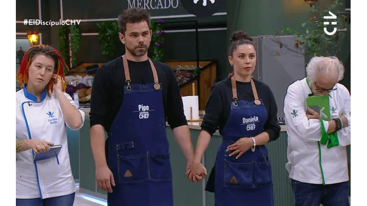 Pipo Gormaz y Daniela Aránguiz en la hora de la verdad para El Discípulo del Chef.