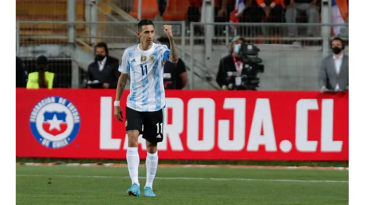 Di María marcó el gol del 0-1 para Argentina contra Chile en Calama.