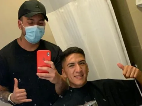 Marcelino Núñez prepara su look para jugar contra Argentina