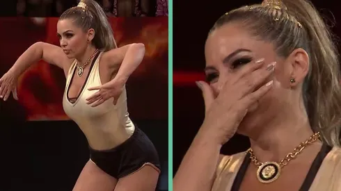 Yasmín Valdés en dos momentos del último capítulo de Aquí se Baila.