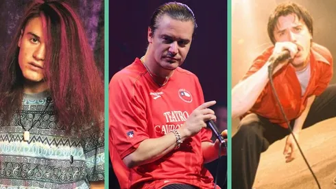 Mike Patton en tres etapas de su carrera, incluyendo una en su paso por Chile.