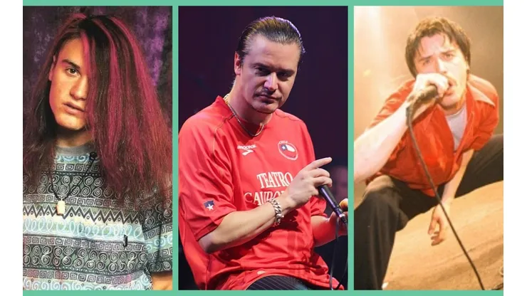 Mike Patton en tres etapas de su carrera, incluyendo una en su paso por Chile.
