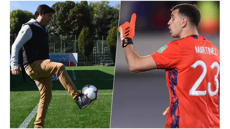 Zamorano le dio duro a Dibu Martínez