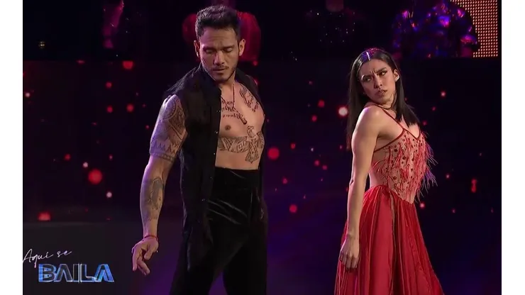 Iván Cabrera y su pareja Fran Zepeda en Aquí se Baila.