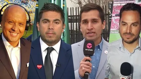 Claudio Bustíos, Marcelo González, Danilo Arrieta y Gonzalo Quiroz en busca del golpe periodístico