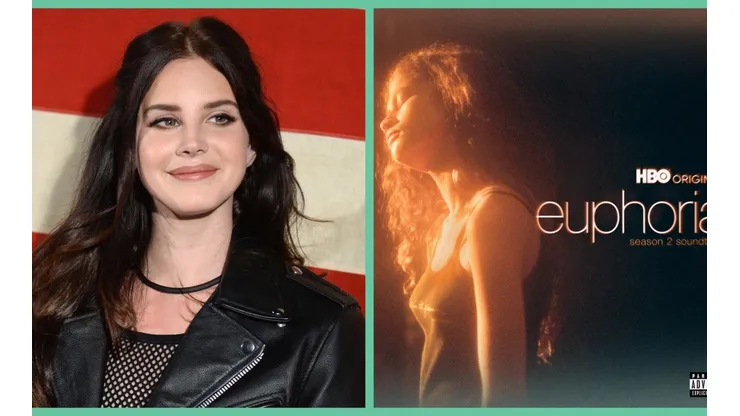 Lana del Rey y la portada de la banda sonora de la segunda temporada de Euphoria.