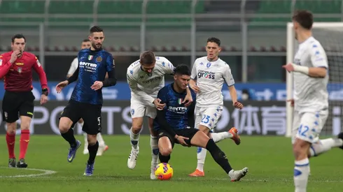 Joaquín Correa se lesionó al tercer minuto de compromiso.