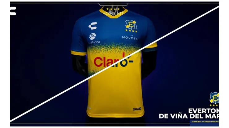 Everton dio a conocer sus nuevas camisetas para el 2022.