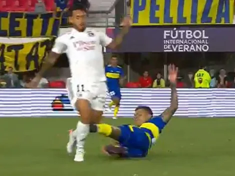 Era para expulsión: Ávila le pegó feroz patada a Bolados