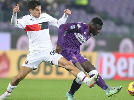 Con Pulgar en cancha, Fiorentina humilló al Genoa de Pablo Galdames