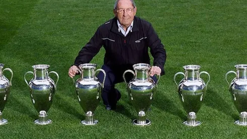 Paco Gento ganó seis copas de Europa con Real Madrid