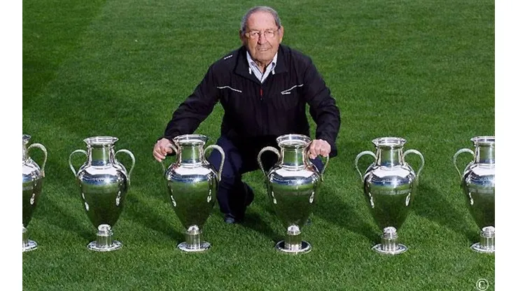 Paco Gento ganó seis copas de Europa con Real Madrid