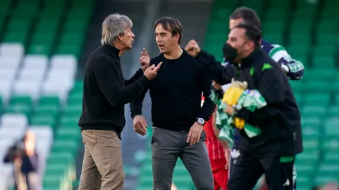 Lopetegui tuvo una discusión con Pellegrini al final del partido