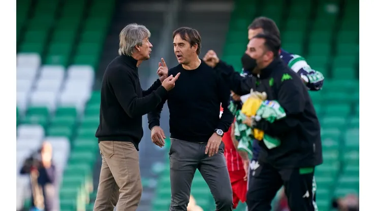 Lopetegui tuvo una discusión con Pellegrini al final del partido