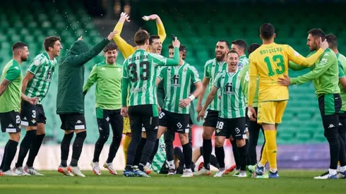Real Betis celebró luego de eliminar a Sevilla
