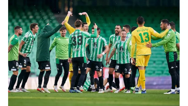 Real Betis celebró luego de eliminar a Sevilla