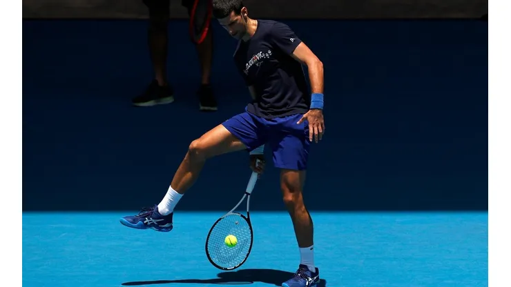 Djokovic alcanzó a entrenar este 2022 en Australia
